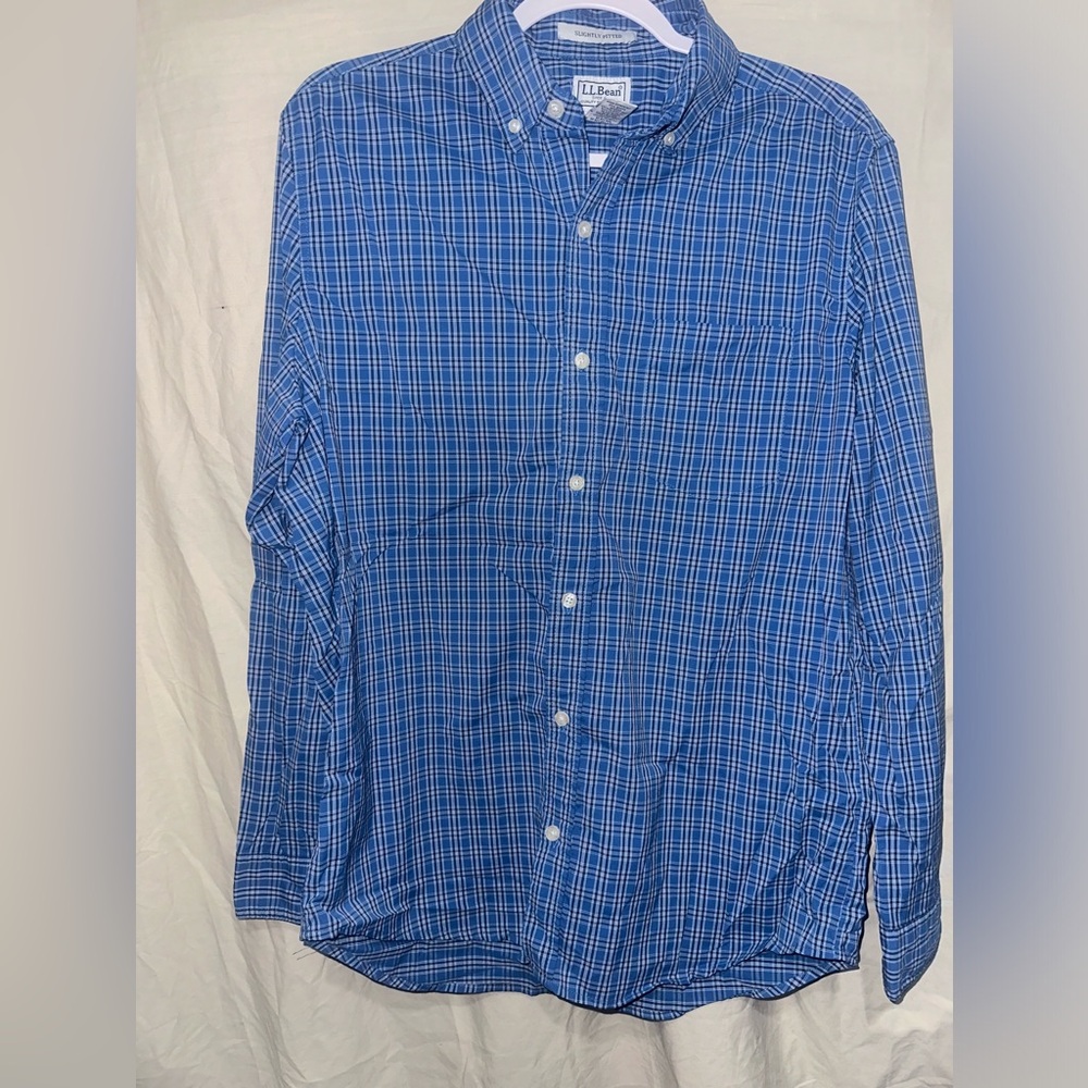 LL Bean outdoors plaid button down shirt